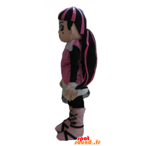 Mascotte gothique de fille aux cheveux colorés - MASFR23606 - Mascottes Garçons et Filles