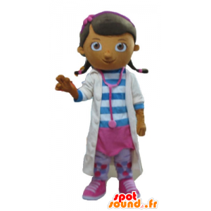 Da mascote da menina, enfermeira, doutor em um revestimento branco - MASFR23613 - Mascotes Boys and Girls