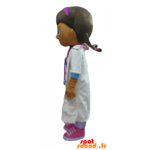 Dívka maskot, zdravotní sestra, lékař v bílém plášti - MASFR23613 - Maskoti chlapci a dívky