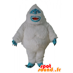 Mascot Yeti weiß und blau, Pelzmonster - MASFR23615 - Monster-Maskottchen