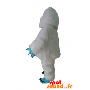 Mascota del Yeti blanco y azul, monstruo peludo - MASFR23615 - Mascotas de los monstruos