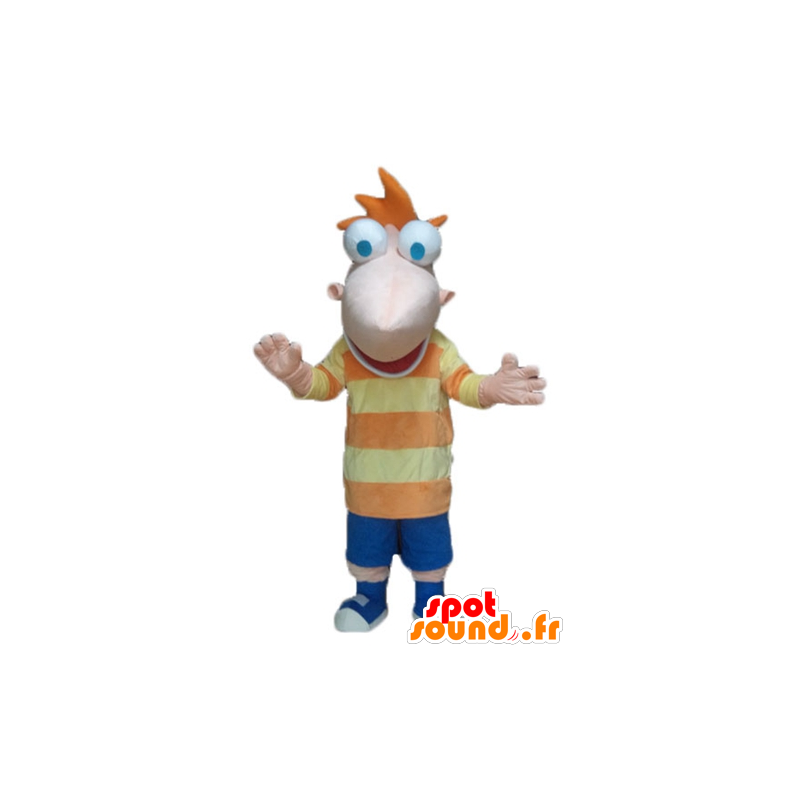 Mascot ragazzone divertente e sorridente - MASFR23619 - Mascotte non classificati