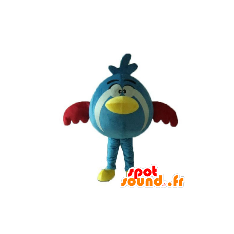 Mascot bluebird, vermelho e amarelo, tudo redondo e bonito - MASFR23624 - aves mascote