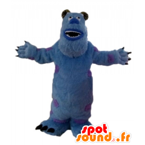 Mascotte de Sully, monstre bleu tout poilu de Monstres et cie - MASFR23626 - Mascottes de monstres