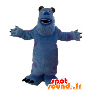 Maskot Sully, blå behåret monster fra Monstres og Co. - Monster maskotter - MASFR23626 - SpotSound.fr