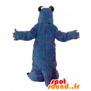 Maskot Sully, blå behåret monster fra Monstres og Co. - Monster maskotter - MASFR23626 - SpotSound.fr