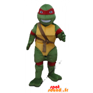 Raphael-maskot, den berömda ninjasköldpaddan med det röda
