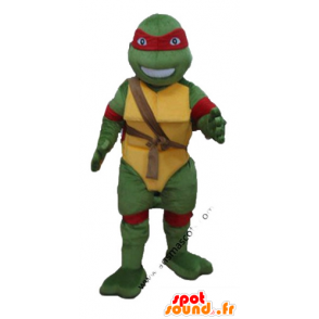 Raphael-maskot, den berömda ninjasköldpaddan med det röda
