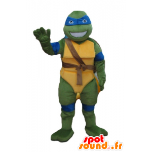 Mascot Leonardo, berømte blå skildpadde Ninja Turtles -