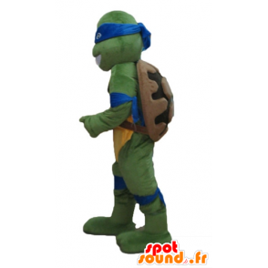 Mascot Leonardo, berühmten Blue Turtle Ninja Turtles - MASFR23630 - Maskottchen berühmte Persönlichkeiten