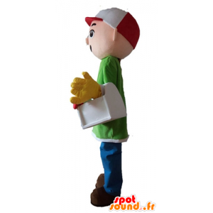 Trabalhador mascote, carpinteiro, trabalhador manual - MASFR23633 - Mascotes humanos