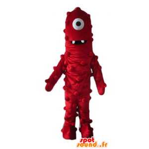 Mascot obce Cyklop czerwony olbrzym i zabawny - MASFR23634 - Niesklasyfikowane Maskotki