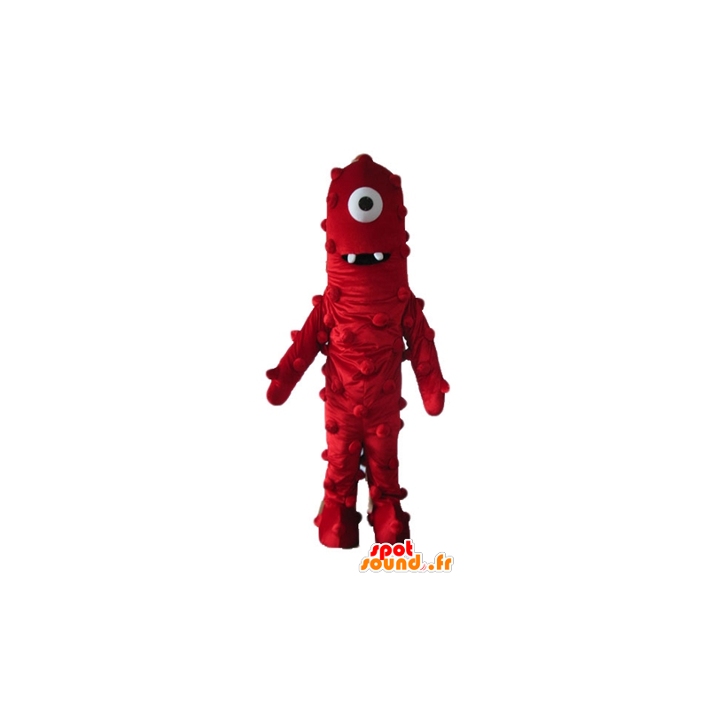 Mascot obce Cyklop czerwony olbrzym i zabawny - MASFR23634 - Niesklasyfikowane Maskotki