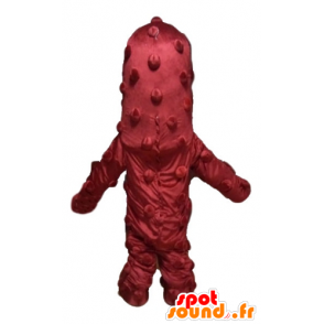 Mascotte d'extra-terrestre cyclope, rouge, géant et drôle - MASFR23634 - Mascottes non-classées