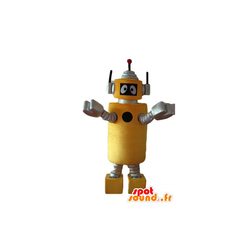 Maskottchen-Plex, die gelbe Roboter Yo Gabba Gabba - MASFR23636 - Maskottchen Yo Gabba Gabba