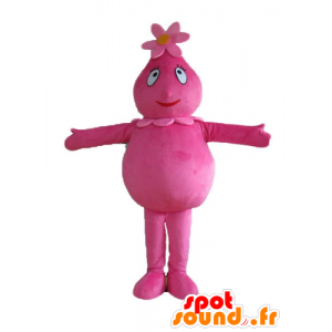 Mascotte de Barbabelle, célèbre personnage rose de Barbapapa - MASFR23637 - Mascottes Personnages célèbres