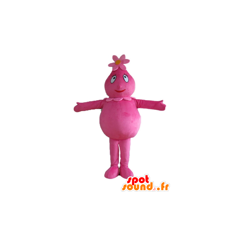 Barbabelle maskot, berømt lyserød karakter af Barbapapa -