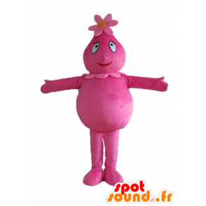 Maskot Barbabelle slavný růžový znak Barbapapa - MASFR23637 - Celebrity Maskoti