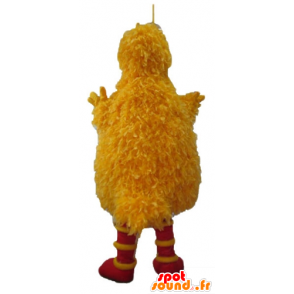 Mascote pássaro grande, pássaro amarelo famoso da Rua Sésamo - MASFR23638 - Celebridades Mascotes
