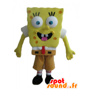 Maskot SpongeBob, žlutá kreslená postavička - MASFR23639 - Bob houba Maskoti