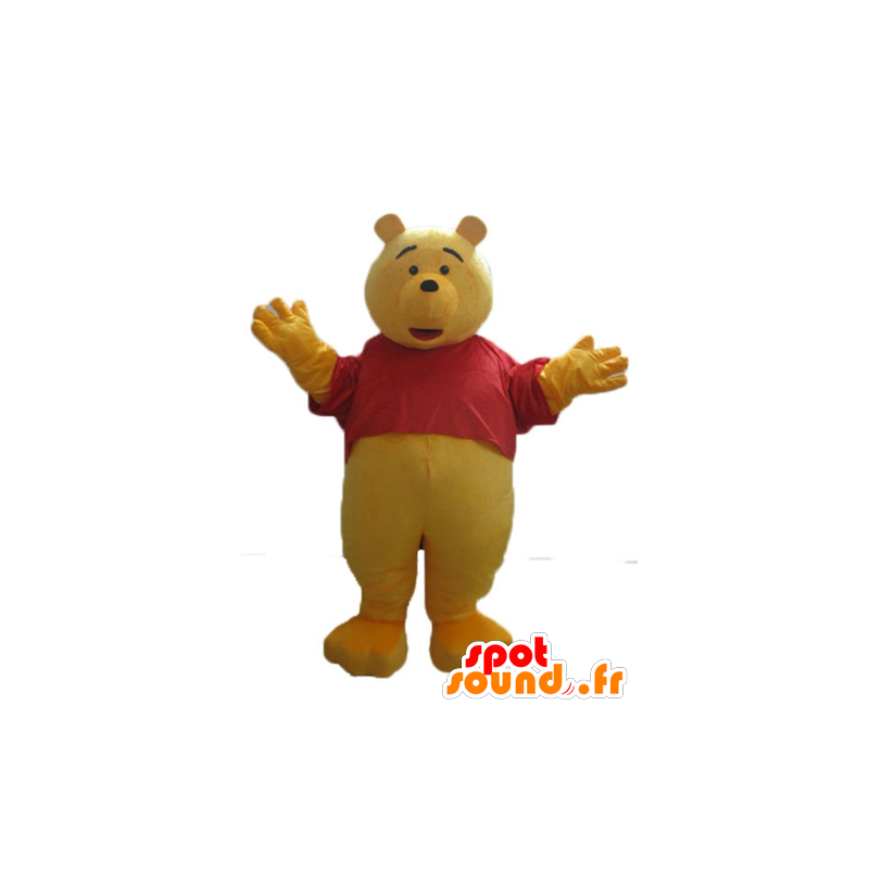 Maskotti Nalle Puh, kuuluisa keltainen karhu sarjakuva - MASFR23640 - maskotteja Pooh