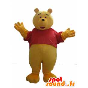 Maskotti Nalle Puh, kuuluisa keltainen karhu sarjakuva - MASFR23640 - maskotteja Pooh