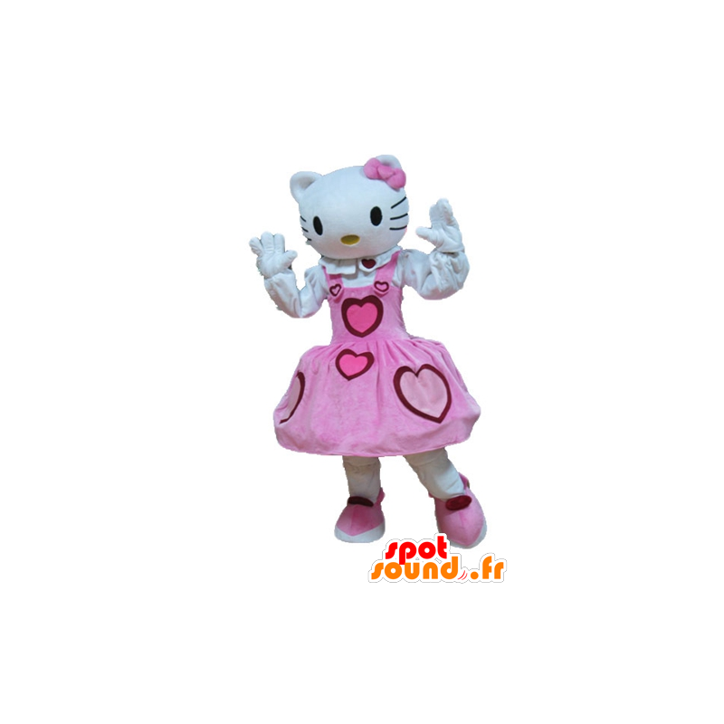 Mascot Hello Kitty, the famous cartoon cat - MASFR23642 - Mascots Hello Kitty