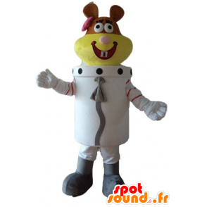 Mascotte de castor astronaute, de castor de l'espace - MASFR23647 - Mascottes de castor