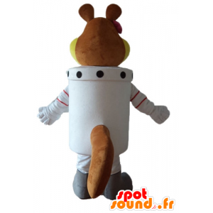 Astronaut Maskottchen Biber, Biberraum - MASFR23647 - Biber Maskottchen