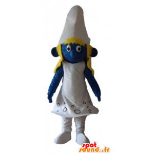 Smurfette mascot, the famous BD Smurfs - MASFR23648 - Mascots the Smurf