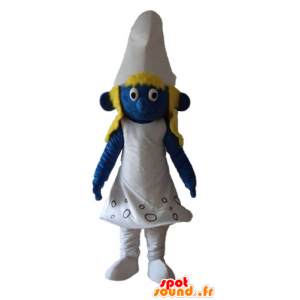 Smurfette mascote, os famosos quadrinhos Smurfs - MASFR23648 - Mascottes Les Schtroumpf