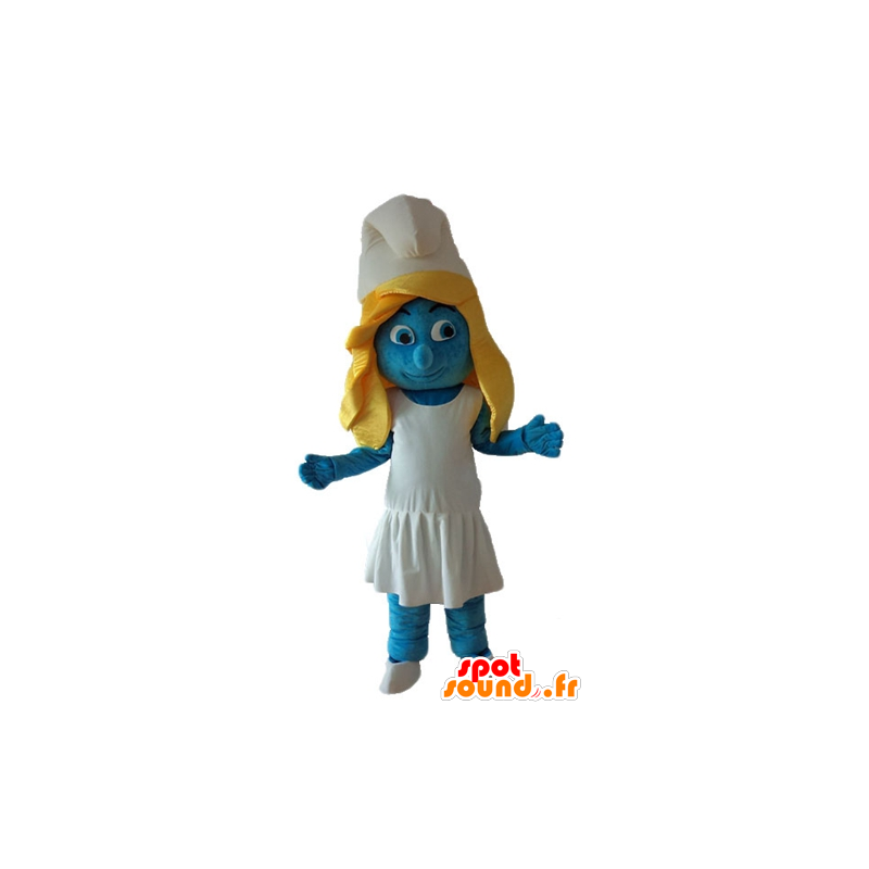 Smurfette mascot, the famous BD Smurfs - MASFR23649 - Mascots the Smurf