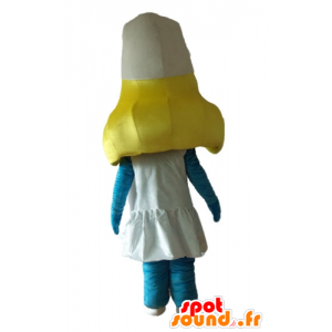Smurfette mascot, the famous BD Smurfs - MASFR23649 - Mascots the Smurf