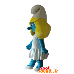 Smurfette mascote, os famosos quadrinhos Smurfs - MASFR23649 - Mascottes Les Schtroumpf