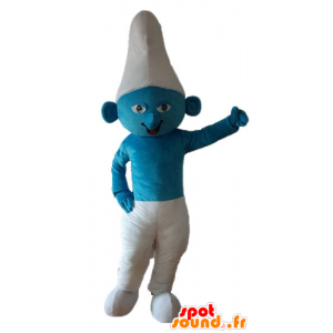 Mascota de Smurf, azul y blanco de dibujos animados carácter - MASFR23651 - Mascotas el pitufo