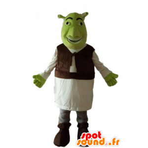 Maskot Shrek, slavný zelený zlobr karikatura - MASFR23654 - Shrek Maskoti