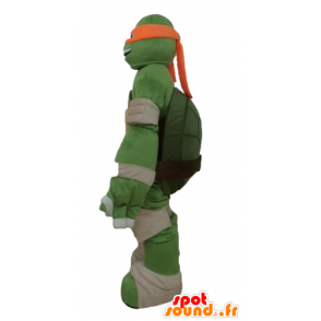 Mascot Michelangelo, the famous orange turtle ninja Turtles - MASFR23661 - Mascots famous characters