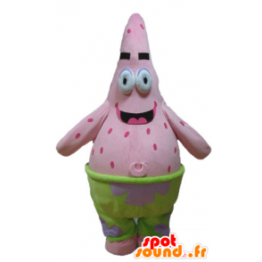 Maskotdrakt Patrick, berømt rosa sjøstjerne fra Bob l'éponge - Svampebob maskoter - MASFR23665 - SpotSound.fr