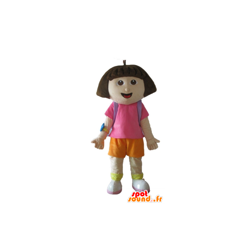 Mascot Dora l'esploratrice, figlia del famoso cartone animato - MASFR23666 - Diego e Dora mascotte