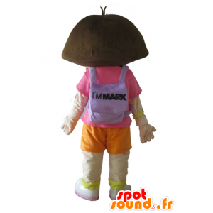 Mascot Dora the Explorer, Tochter des berühmten Comic- - MASFR23666 - Maskottchen Dora und Diego