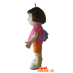 Mascot Dora the Explorer, daughter of famous cartoon - MASFR23666 - Mascots Dora and Diego