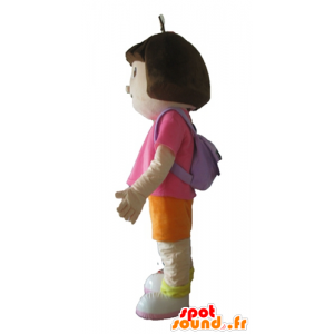 Mascot Dora the Explorer, Tochter des berühmten Comic- - MASFR23666 - Maskottchen Dora und Diego