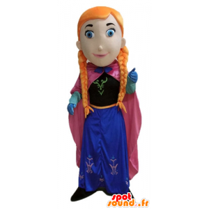 Rödhårig tjejmaskot, prinsessa med flätor - Spotsound maskot