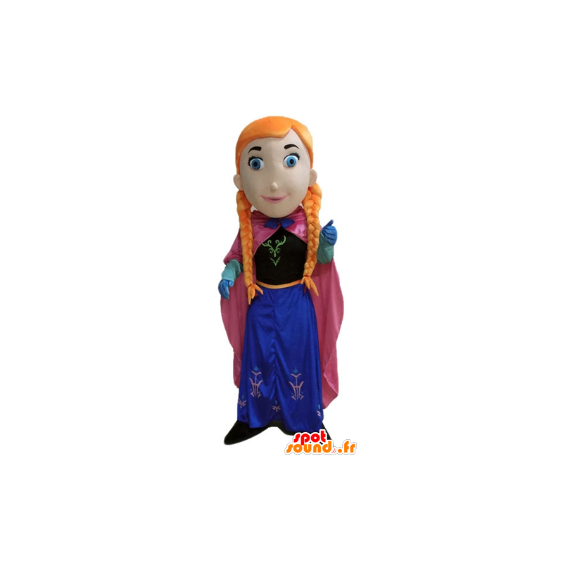 Mascotte de fille rousse, de princesse avec des tresses - MASFR23667 - Mascottes Garçons et Filles