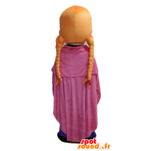 Mascotte de fille rousse, de princesse avec des tresses - MASFR23667 - Mascottes Garçons et Filles