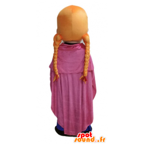 Mascotte de fille rousse, de princesse avec des tresses - MASFR23667 - Mascottes Garçons et Filles