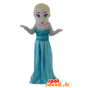 Blondes Mädchen, das Maskottchen, Prinzessin im blauen Kleid - MASFR23668 - Maskottchen-jungen und Mädchen