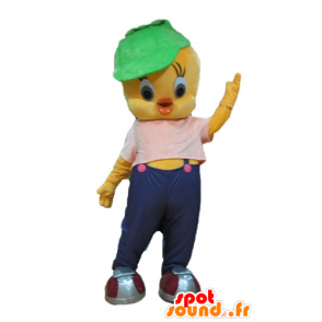 Titi mascotte, famosi canarino giallo Looney Tunes - MASFR23672 - Silvestro e Titti mascotte