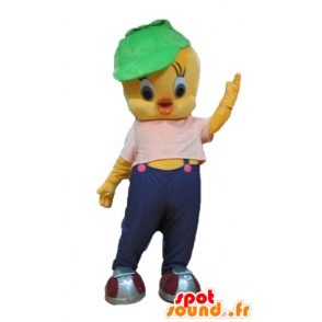 Titi-Maskottchen, berühmt kanariengelben Looney Tunes - MASFR23672 - Maskottchen Tweety und Sylvester