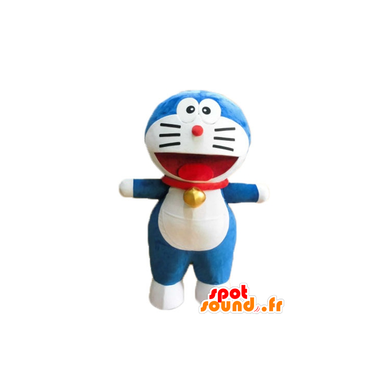 Doraemon mascot, the famous blue cat manga - MASFR23673 - Mascots famous characters